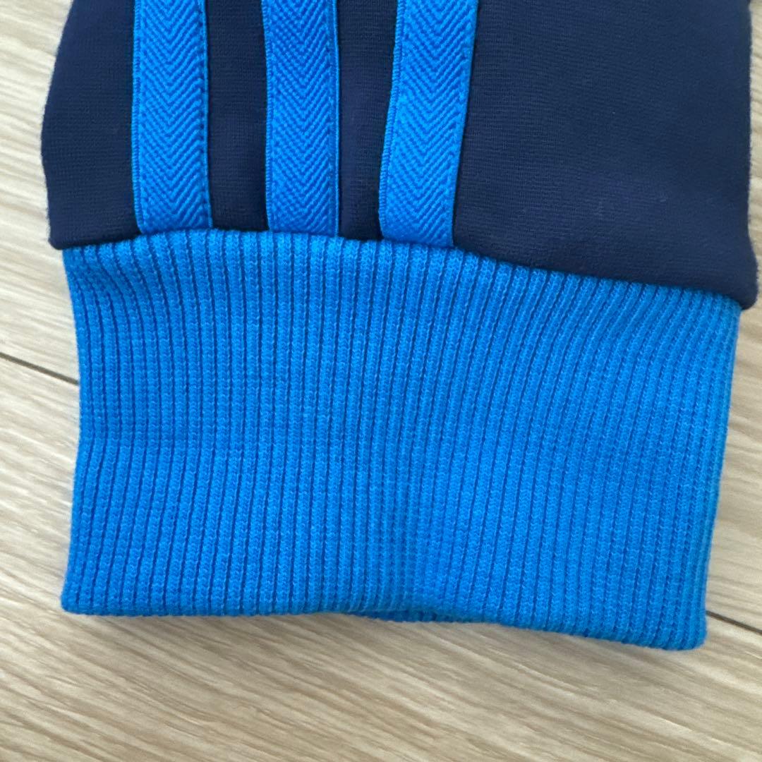 【美品】adidas ジャージ ジップアップ　ネイビー S