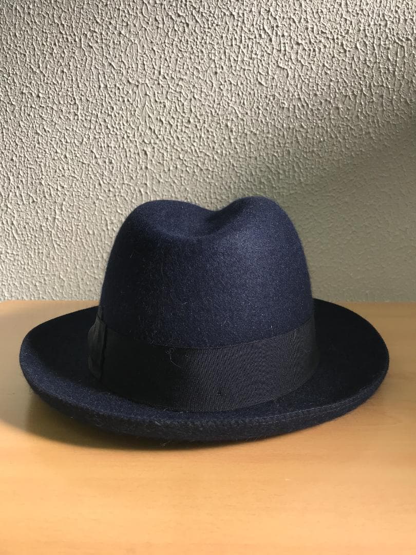 ボルサリーノ ラビットファー　トラベラー ネイビー　60㎝