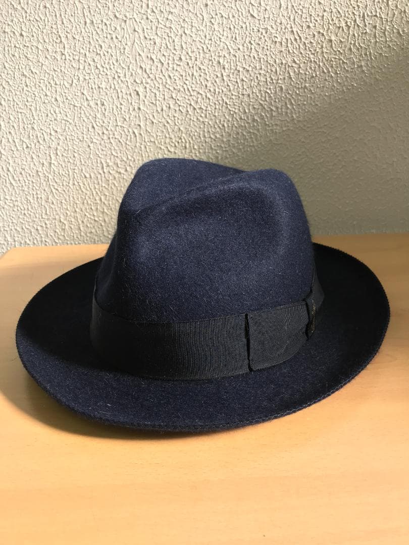 ボルサリーノ ラビットファー　トラベラー ネイビー　60㎝