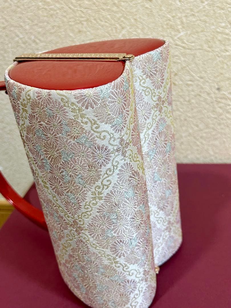 振袖草履とバッグセット　赤色　Lサイズ