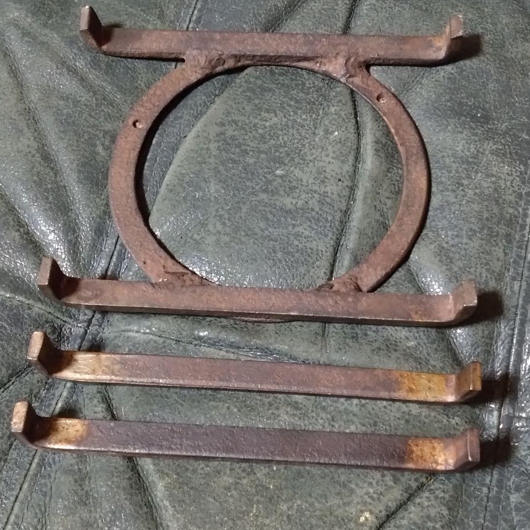 猫足　吉原　五徳 （鉄）レトロ