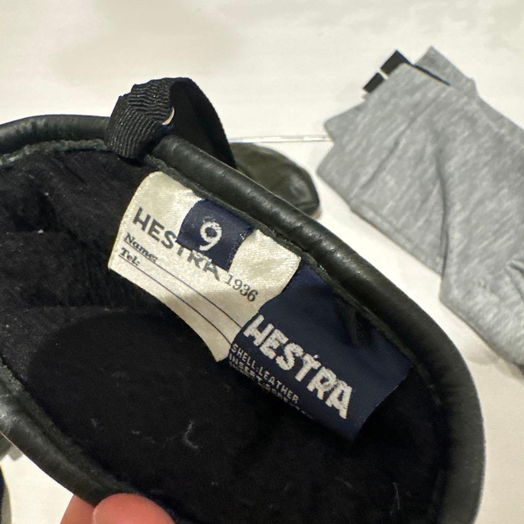 Hestra レザー ミトングローブ ゴアテックス インナーセット