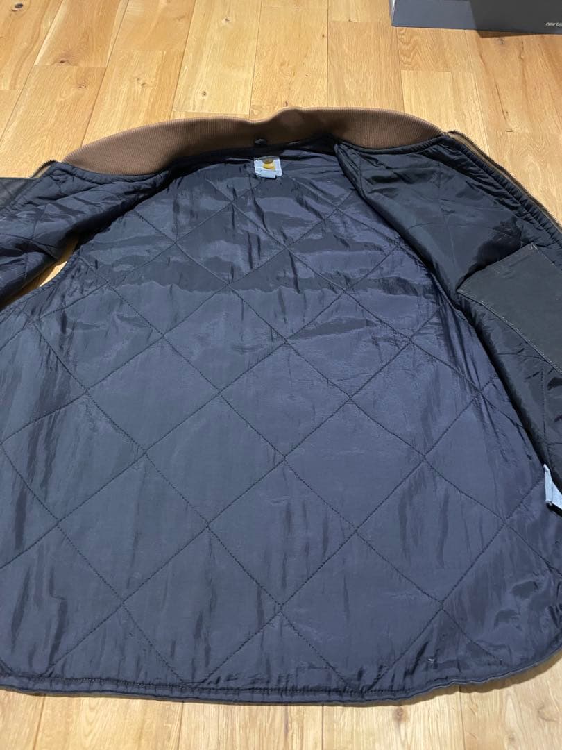 Carhartt ダック生地　ブラック ダウンベスト 2XL カーハート