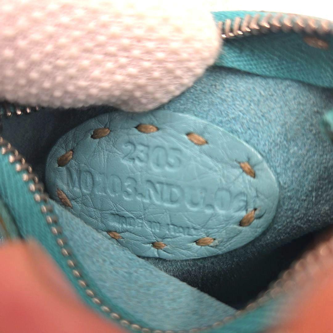 希少色 水色●FENDI セレリア ケース 小銭入れ レザー キーリング