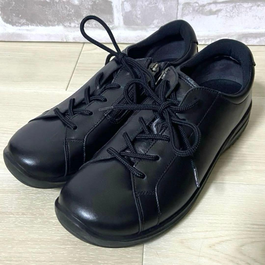 【極美品】アサヒ Medical Walk 23.5cm レザースニーカー