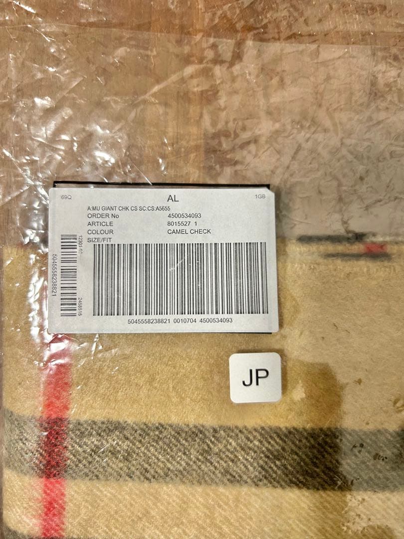 BURBERRY バーバリー マフラー カシミア100％ チェック 新品未使用