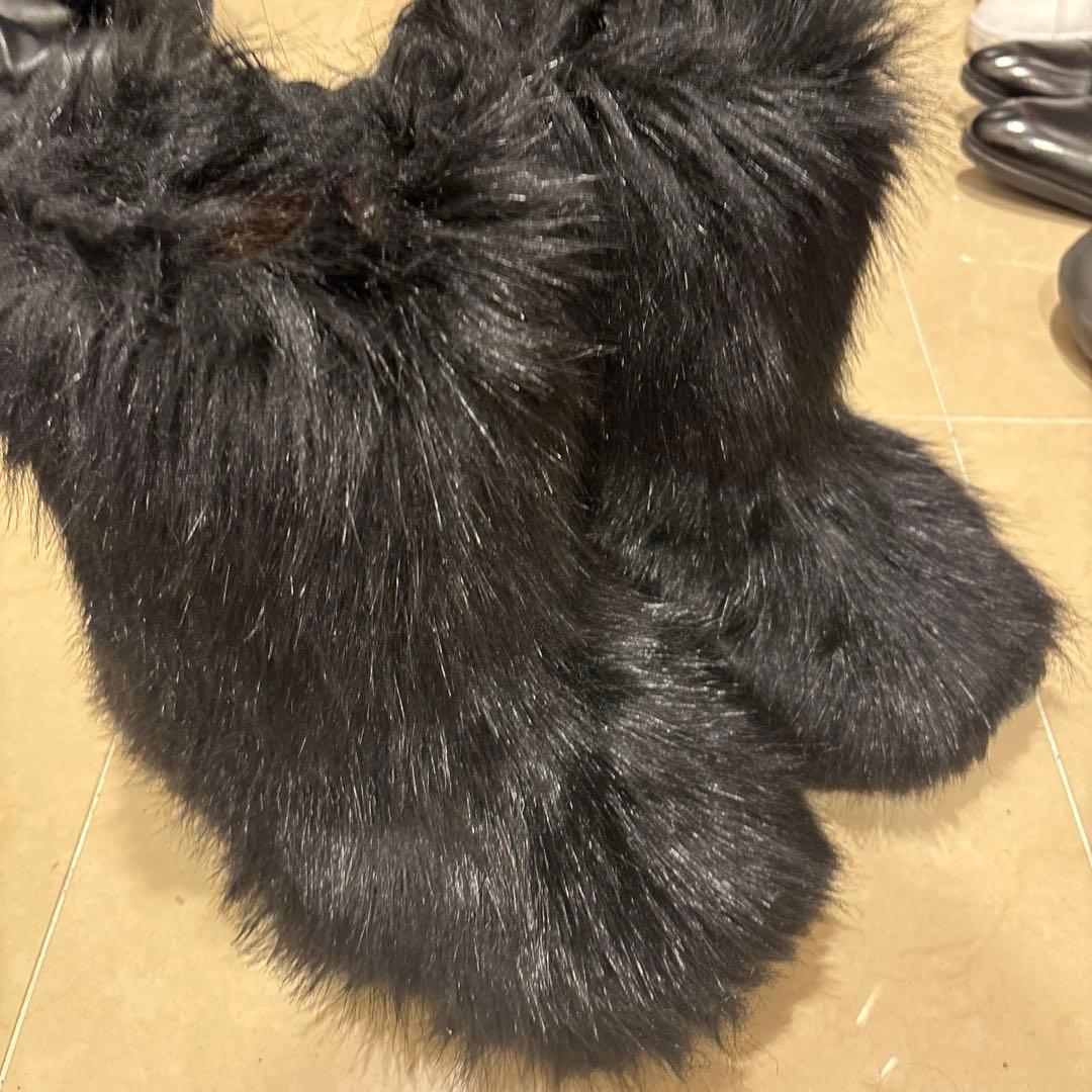 ファーブーツ　黒