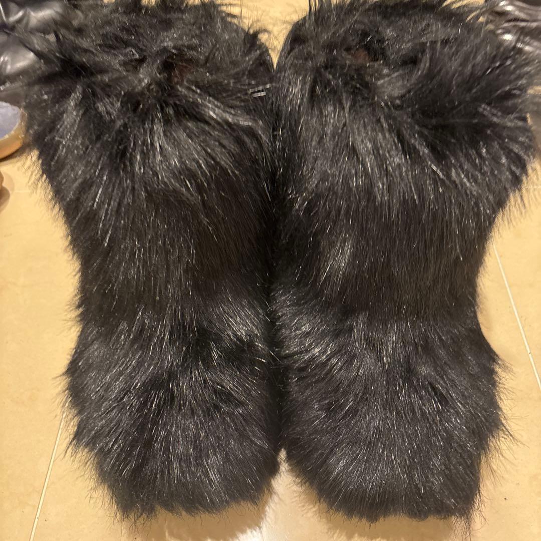 ファーブーツ　黒