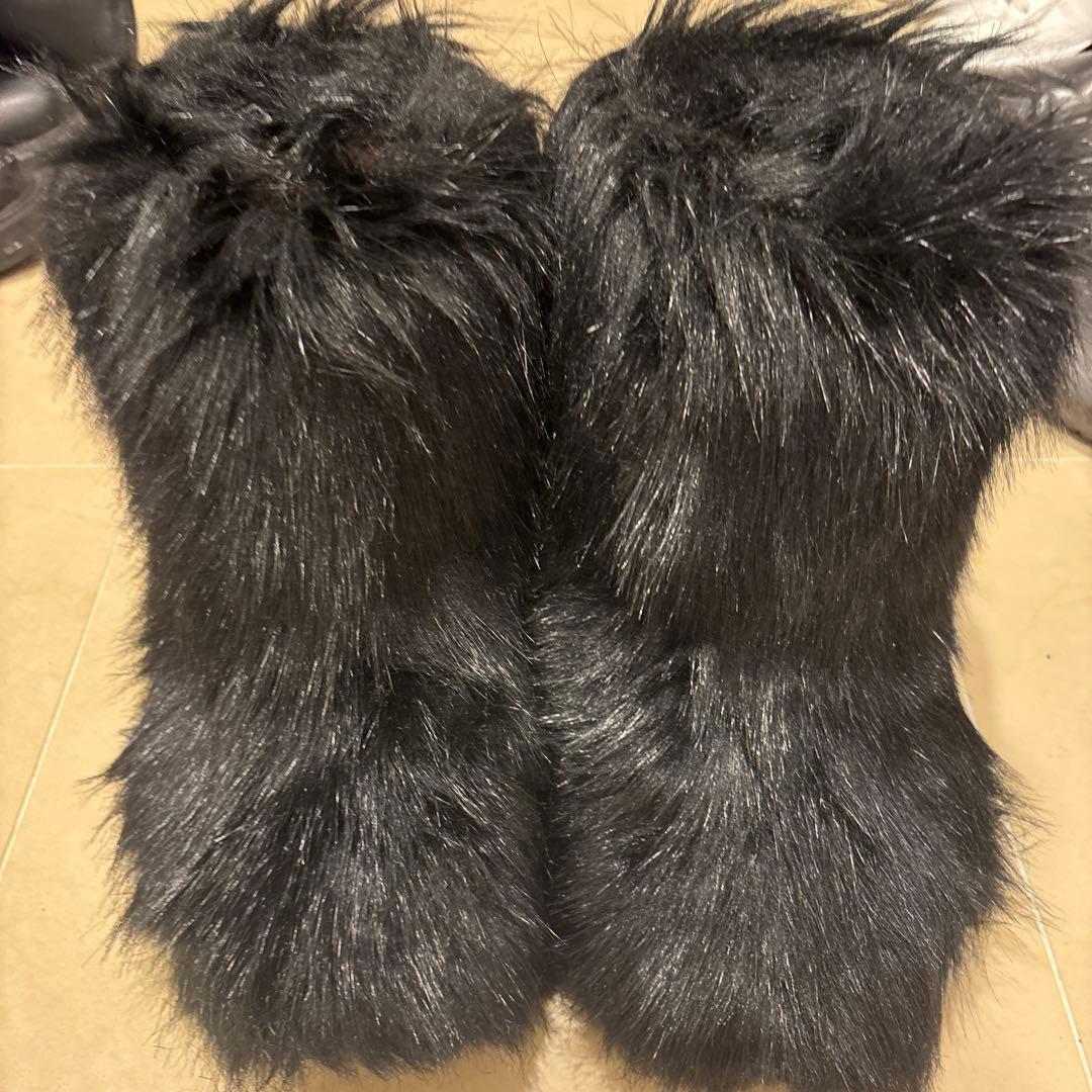 ファーブーツ　黒