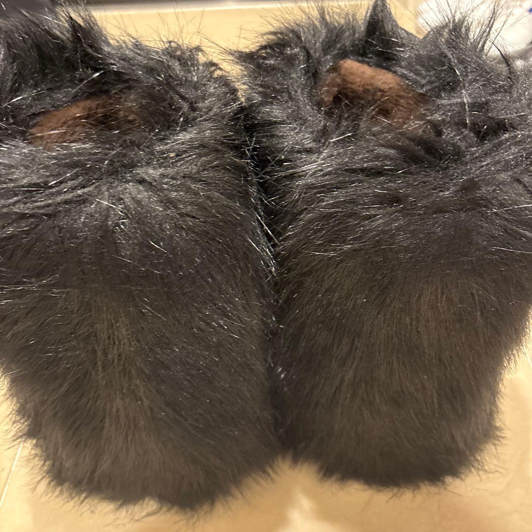 ファーブーツ　黒