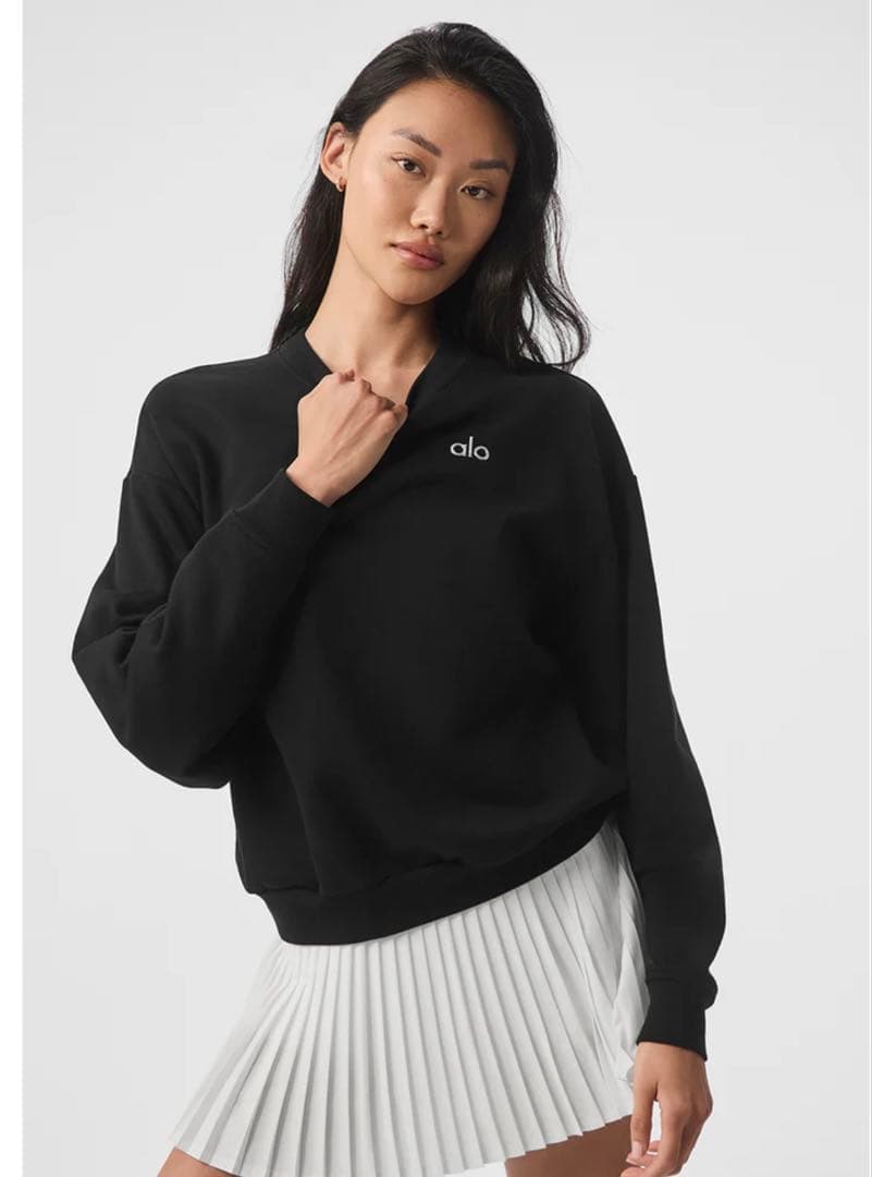 新品 alo Accolade Crew Neck Pullover L