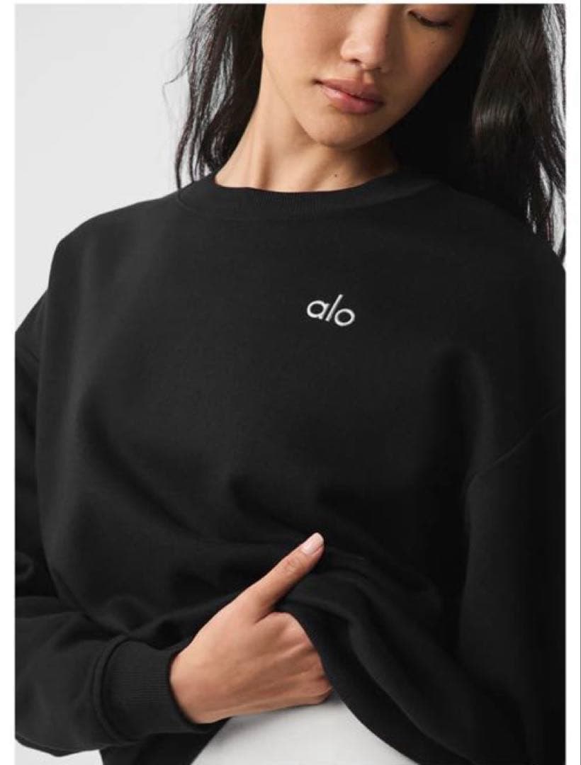 新品 alo Accolade Crew Neck Pullover L