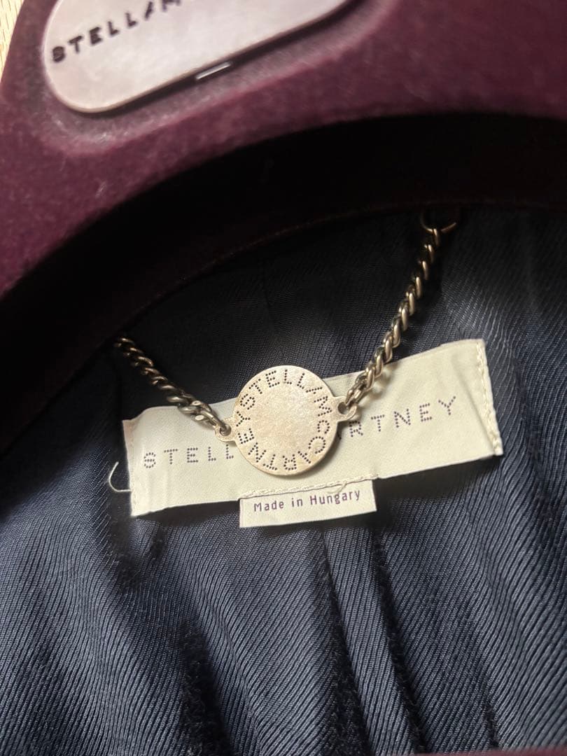 ステラマッカートニー　ネイビー チェスターコート