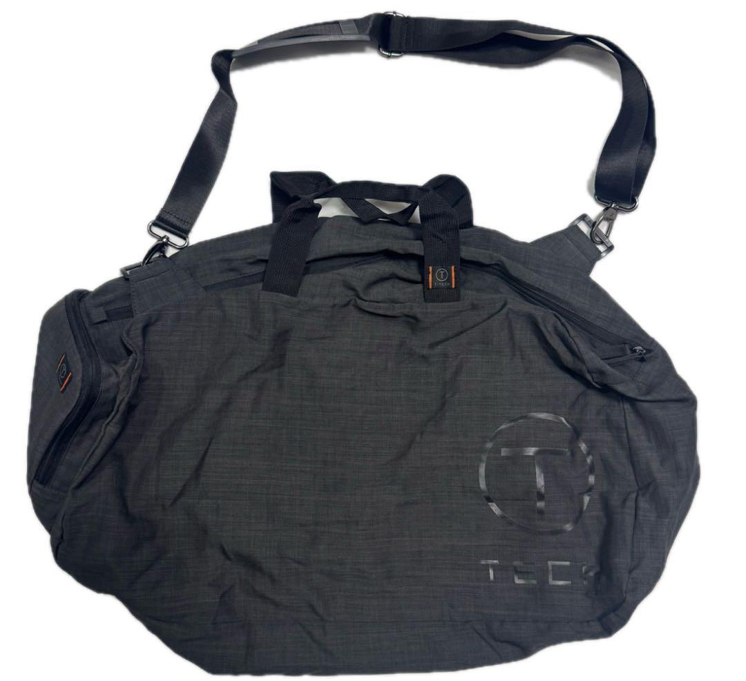 TUMI 美品 ジムバッグ パッカブル ボストンバッグ グレー 携帯 ショルダー