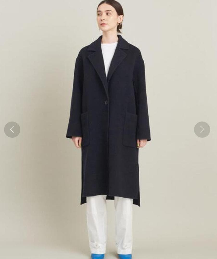 22aw Beauty & Youth テーラード リバーコート M