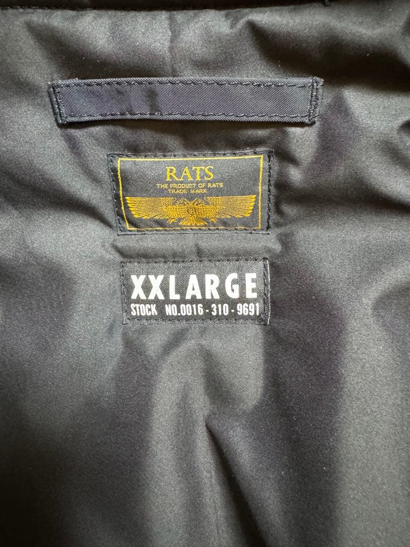 RATS MA-1 フライトジャケット ブラック XXL 美品