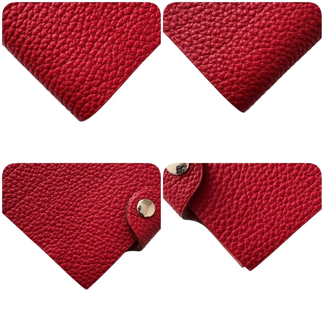 エルメス ノートカバー 手帳カバー　ユリス ミニ　トゴ　レッド　HERMES