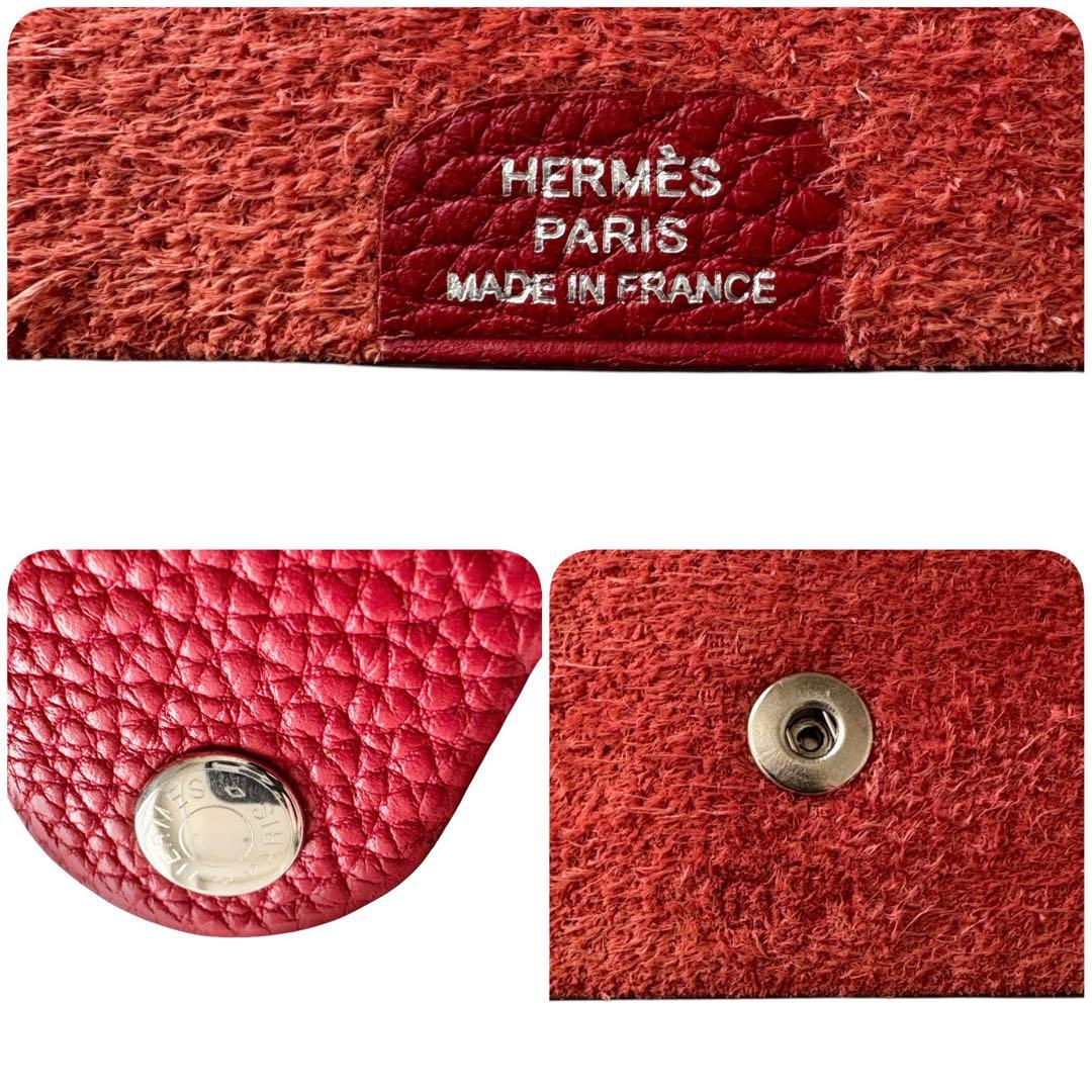エルメス ノートカバー 手帳カバー　ユリス ミニ　トゴ　レッド　HERMES