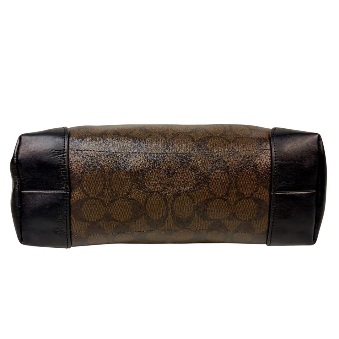 【極美品】COACH コーチ シグネチャー トートバッグ A4可 通勤 ビジネス