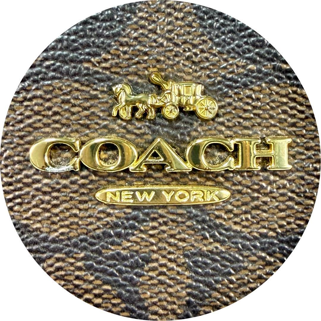 【極美品】COACH コーチ シグネチャー トートバッグ A4可 通勤 ビジネス