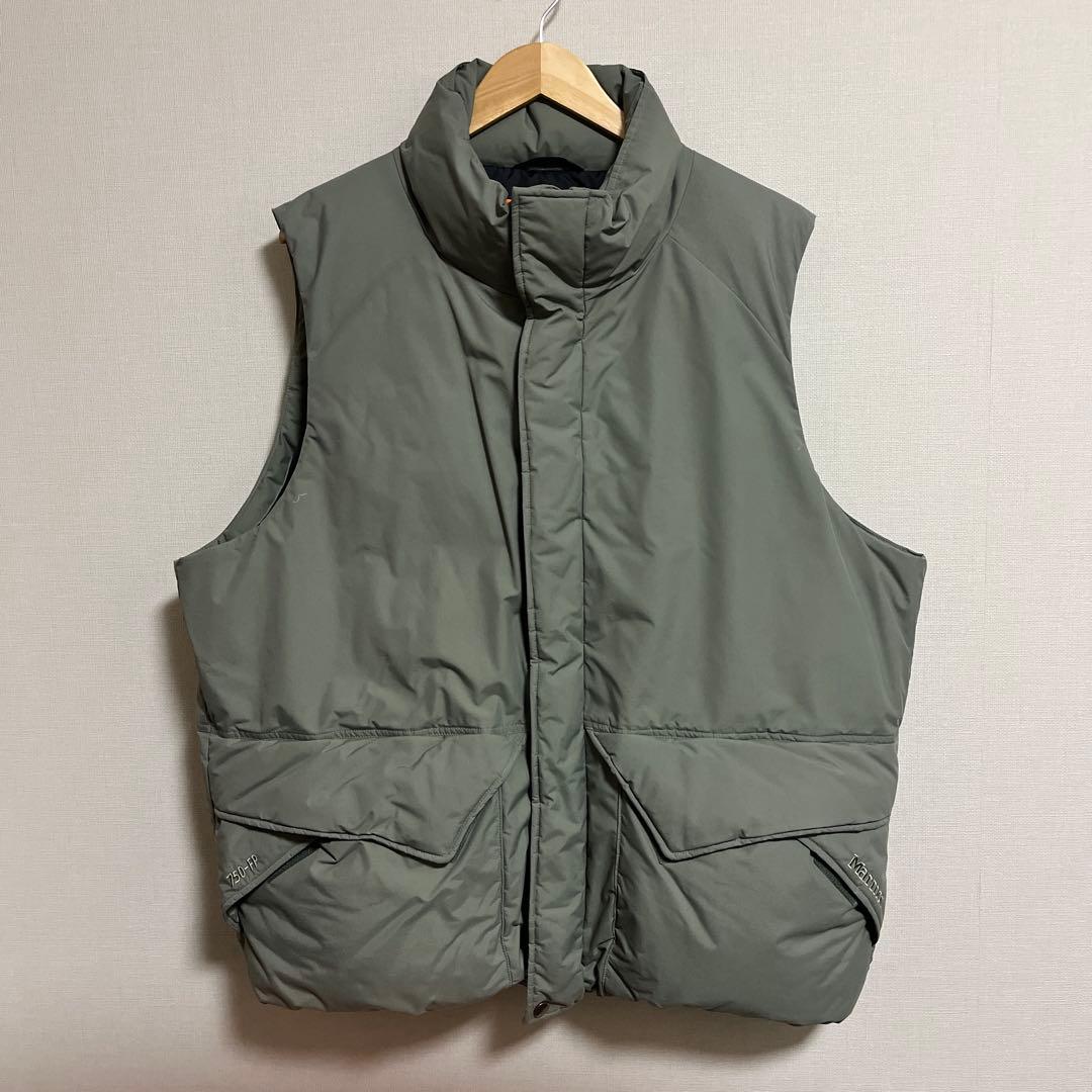 Marmot BEAMS別注 mammoth ダウンベスト グレー M