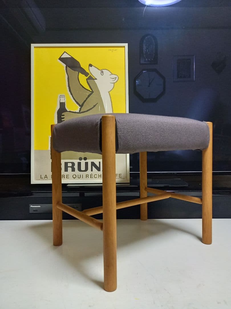 森 宣雄　デザイン　サラ　スツール　　オーク材　フライミー　取扱　美品