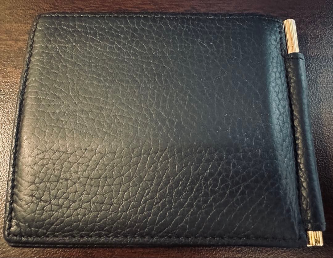 最終TOM FORD トムフォード　カードケース マネークリップ　ブラック　財布