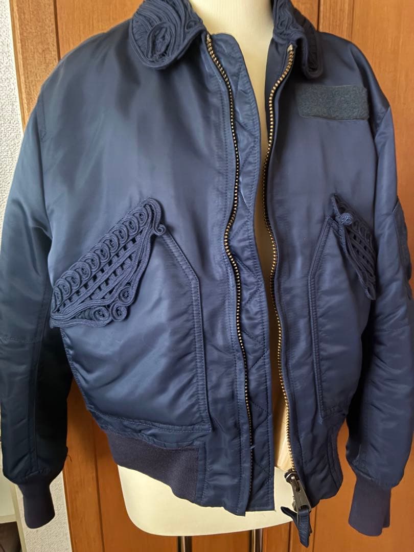 Mame Kurogouchi マメクロゴウチ コード刺繍フライトジャケット