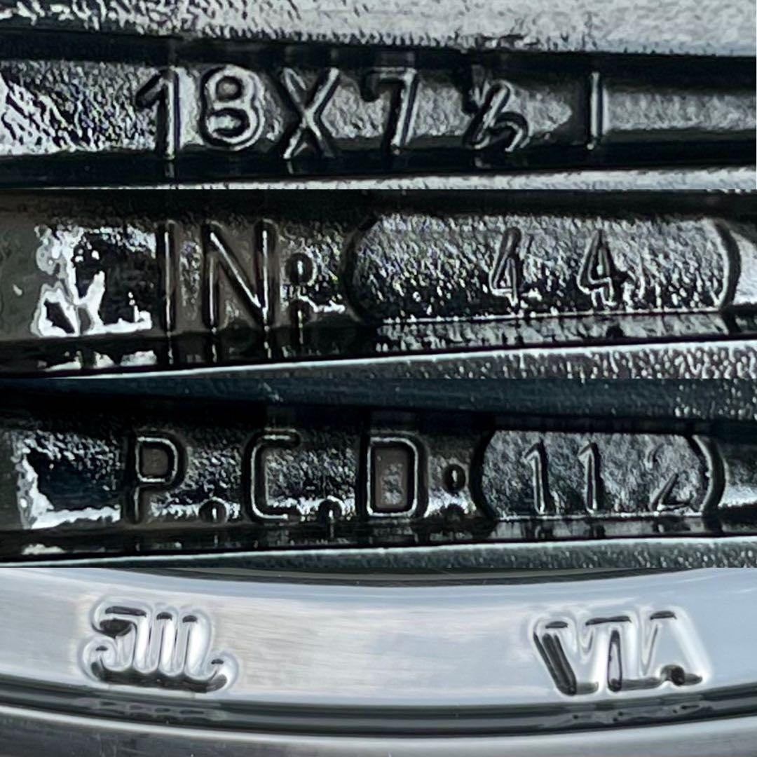 美品◆M ベンツ Cクラス W205 ユーロテック　ホイール18インチ4本セット