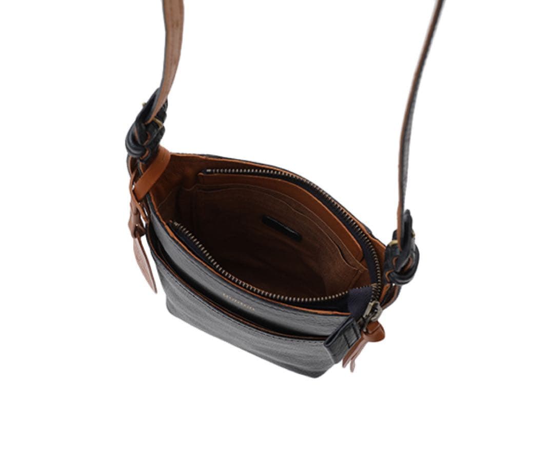 【美品】genten ゲンテン ショルダーバッグ TASCA タスカ ネイビー