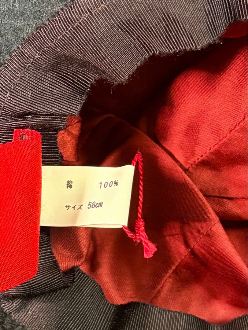 Sugri（スグリ）／黒 ベルベットフロッピーハット