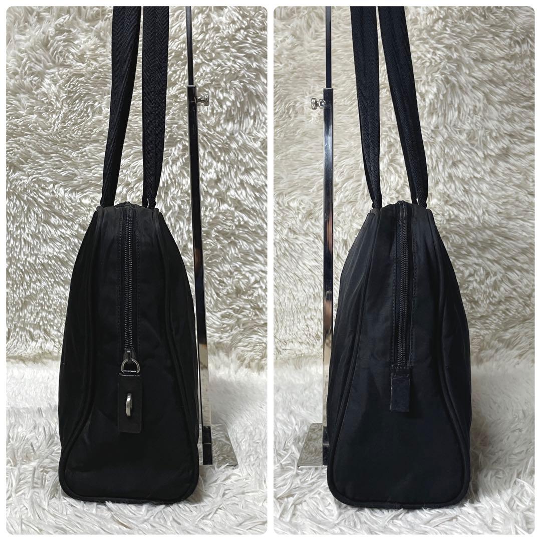 【良品】PRADA プラダ　ミニボストン　トート　ナイロン　ブラック　黒　肩掛け