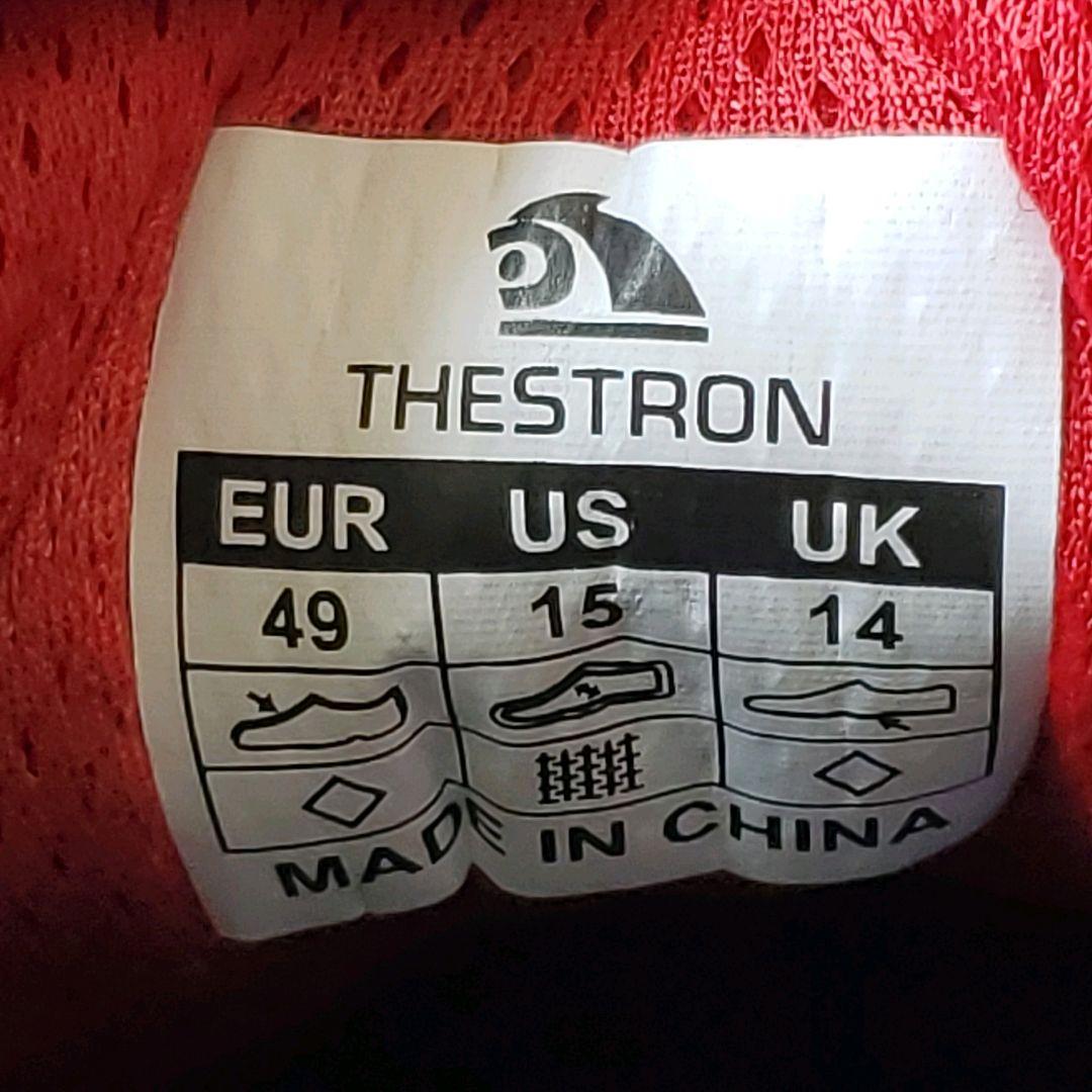 THE STORE UK15 33cm ゴルフシューズ 黒/赤 合成皮革