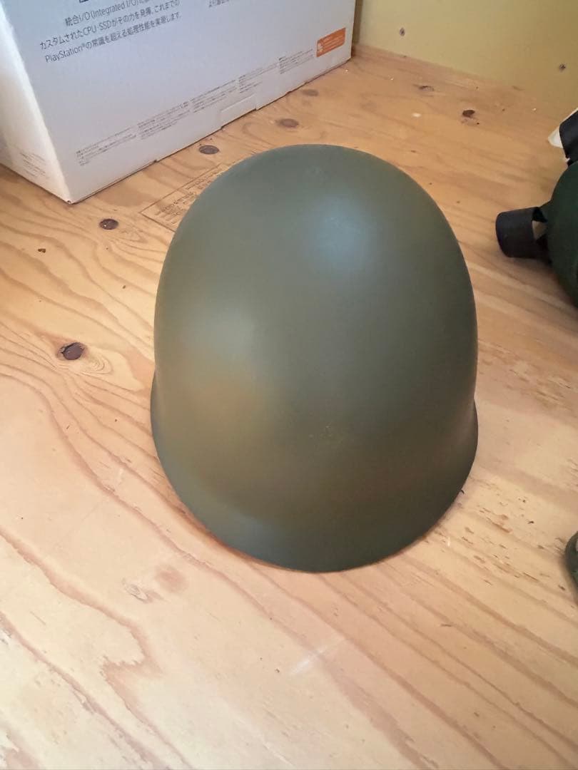 66式鉄帽　陸上旧迷彩 偽装網　ライナー付き フルセット