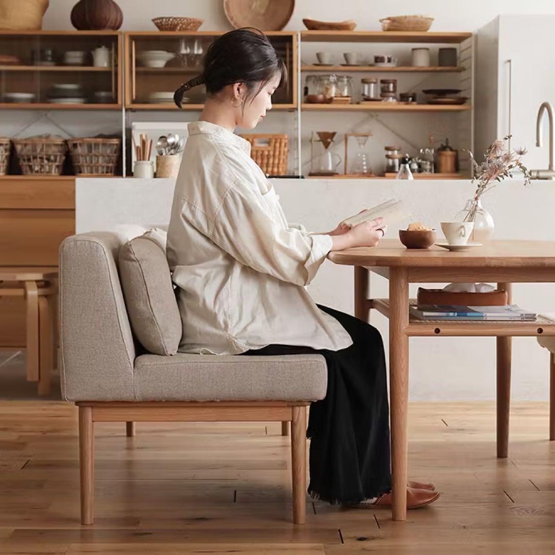 リセノ culum 2人掛けダイニングソファ