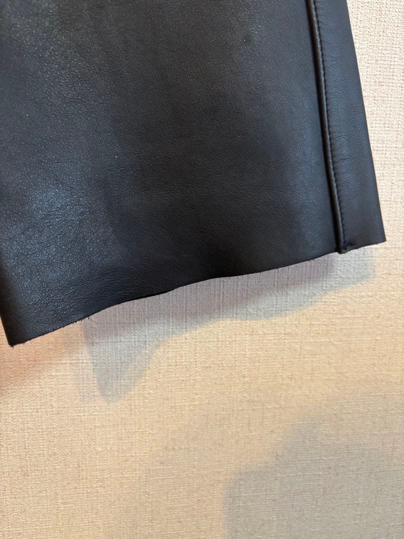 【値下げ】カドヤ KADOYA レザーパンツ カウレザー 牛革 本革 黒 31