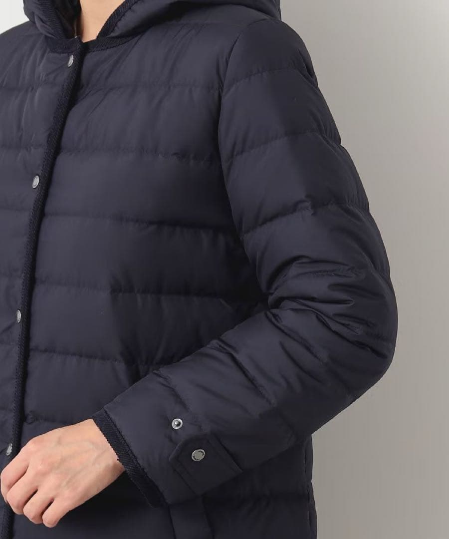 Dessin 【撥水・2WAY】ミュラーダウンコートロング丈（ネイビー）