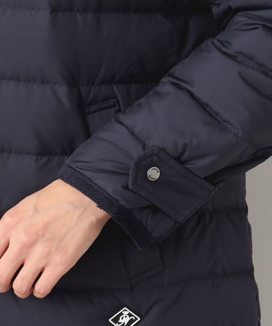 Dessin 【撥水・2WAY】ミュラーダウンコートロング丈（ネイビー）