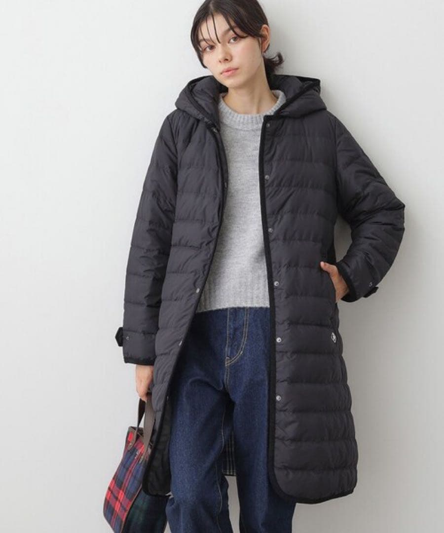 Dessin 【撥水・2WAY】ミュラーダウンコートロング丈（ネイビー）