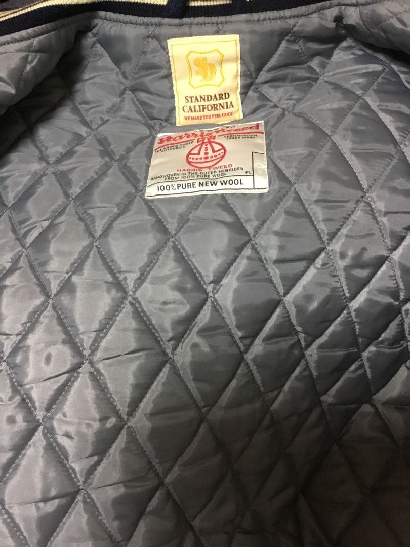 STANDARD CALIFORNIA スタジャン ネイビー　ハリスツィード美品
