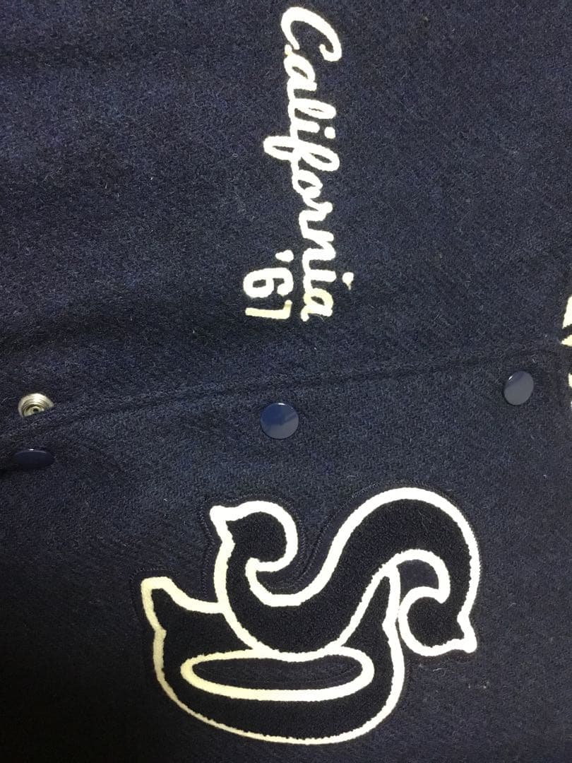 STANDARD CALIFORNIA スタジャン ネイビー　ハリスツィード美品