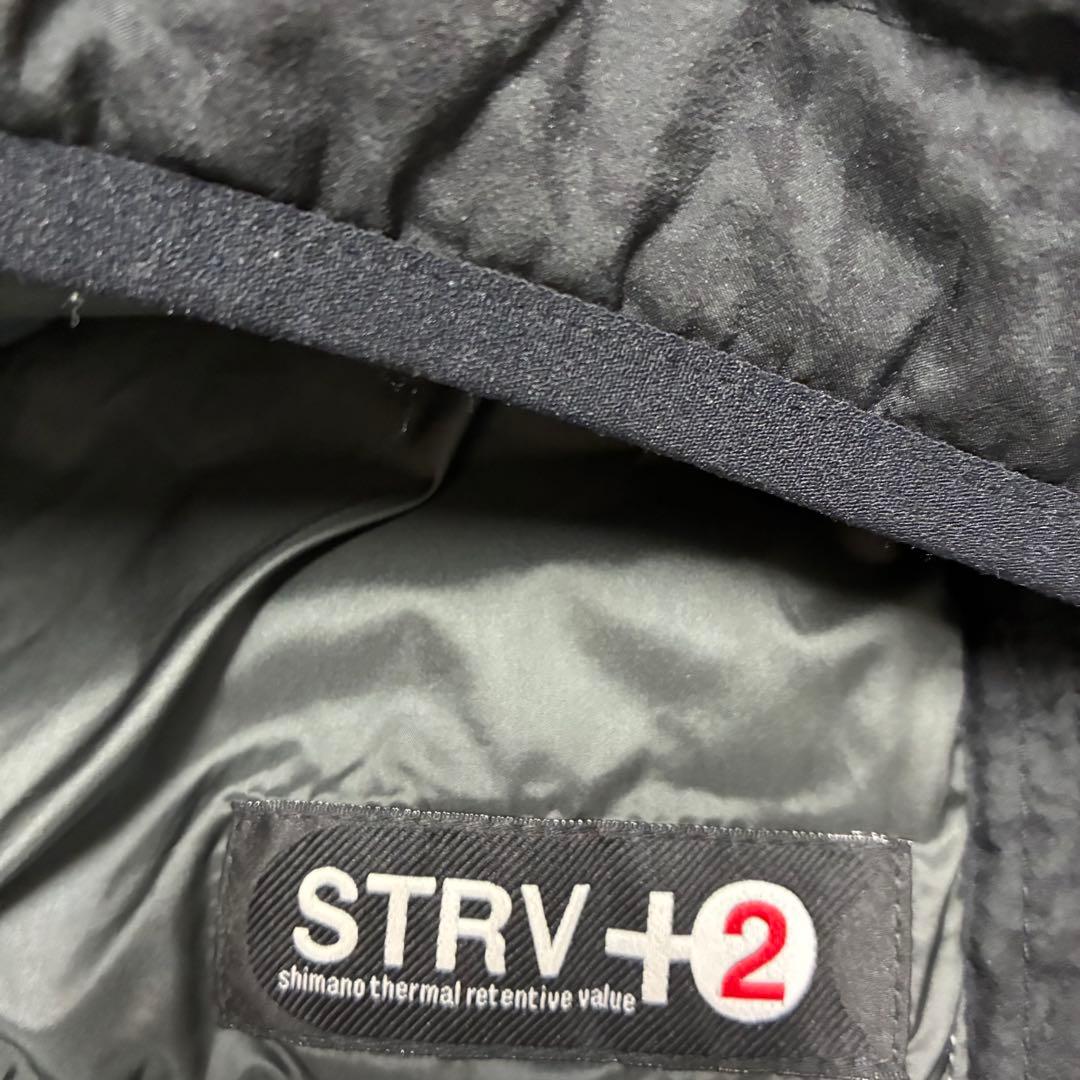 極美品！SHIMANO 中綿 撥水ナイロン 上下セット カモフラ ブラック XL
