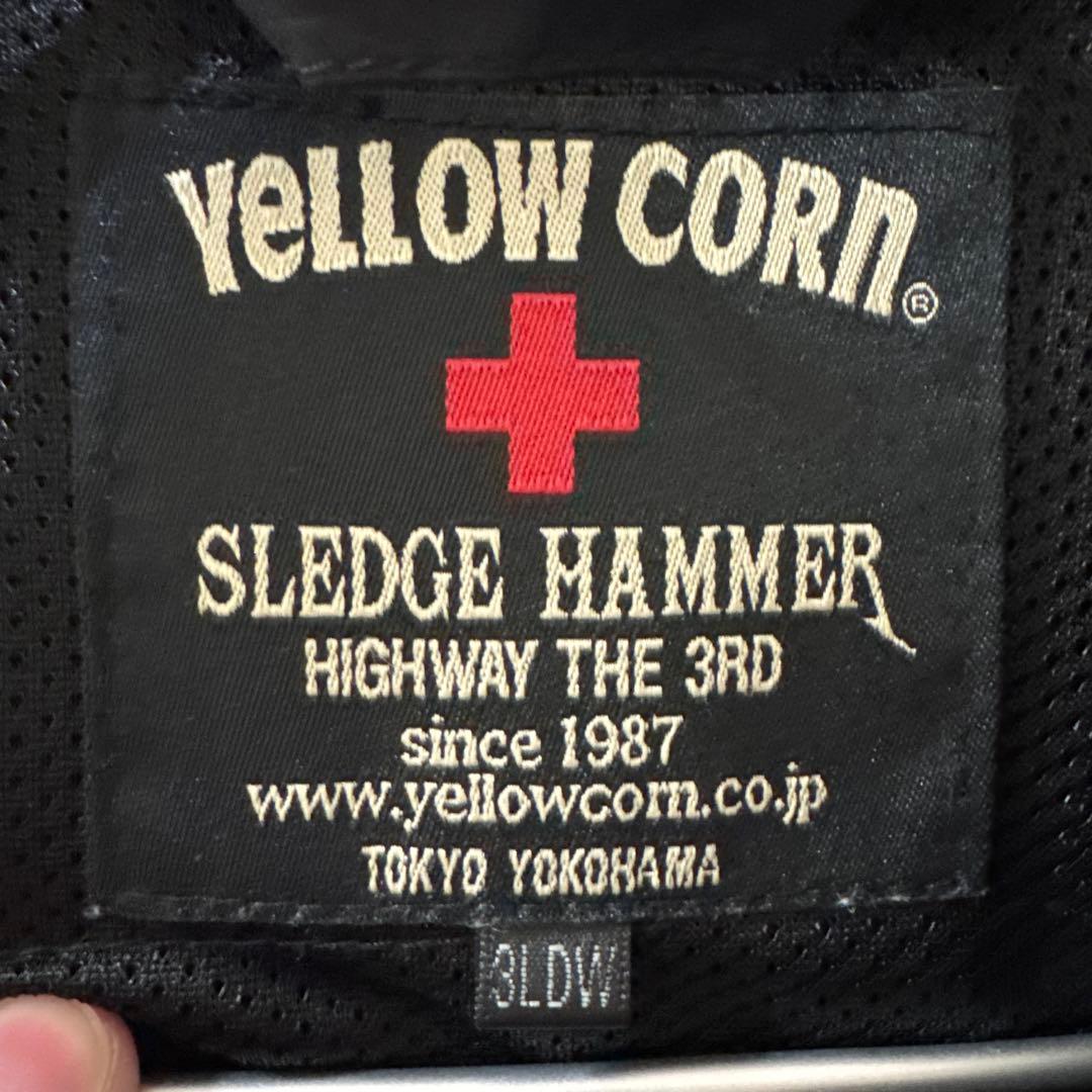 イエローコーンメッシュジャケット ブラック/３LDWサイズ YB-5100BKL