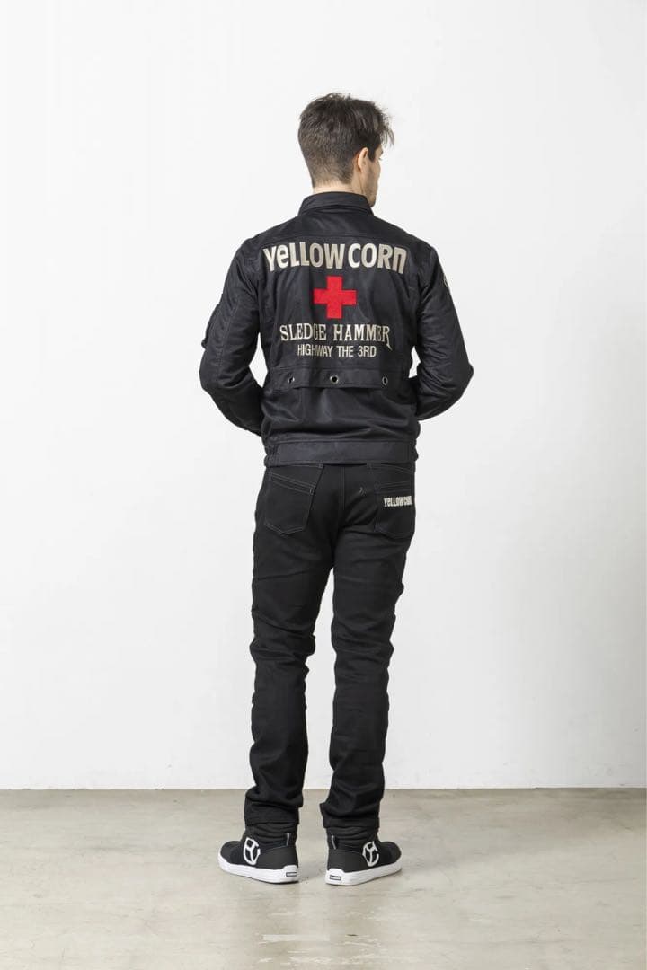 イエローコーンメッシュジャケット ブラック/３LDWサイズ YB-5100BKL