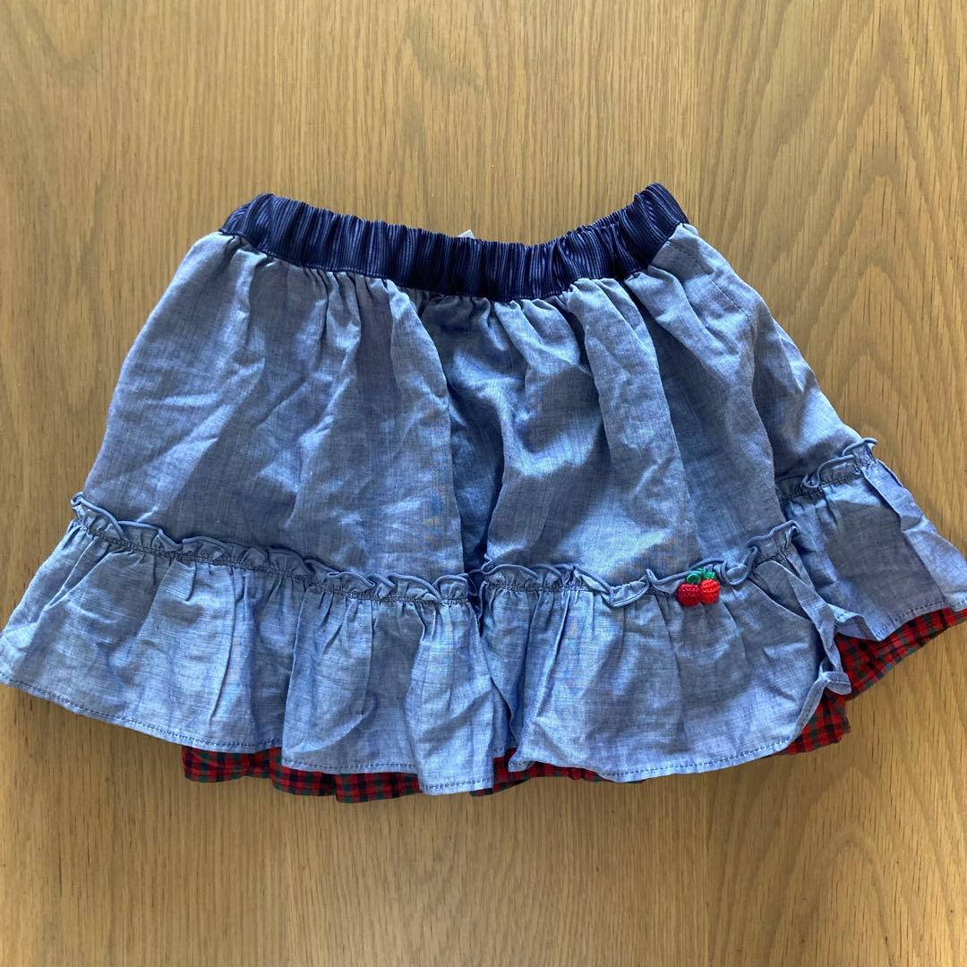 familiar リバーシブルスカート 90cm