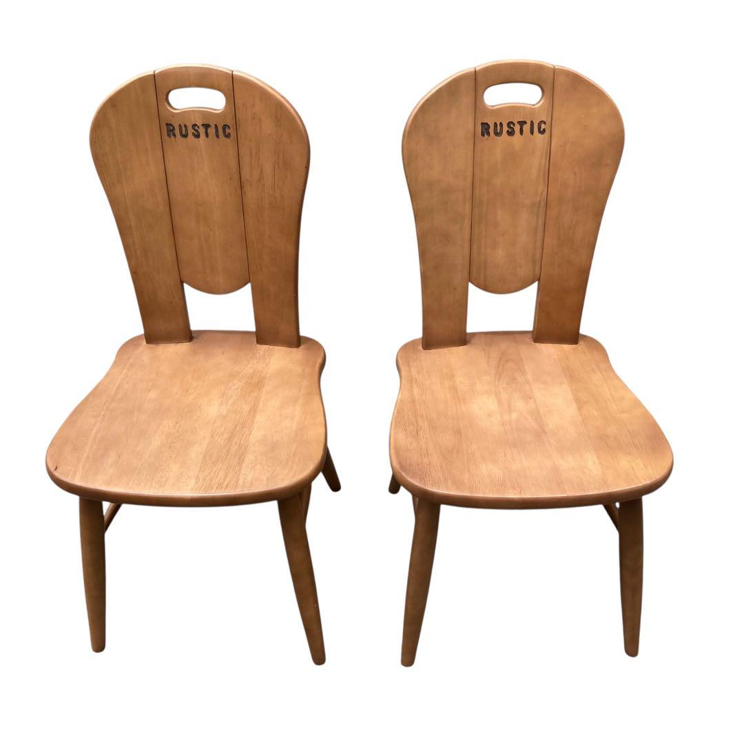 カリモク　ルスティック　Rustic チェア　2脚セット　廃盤品　①