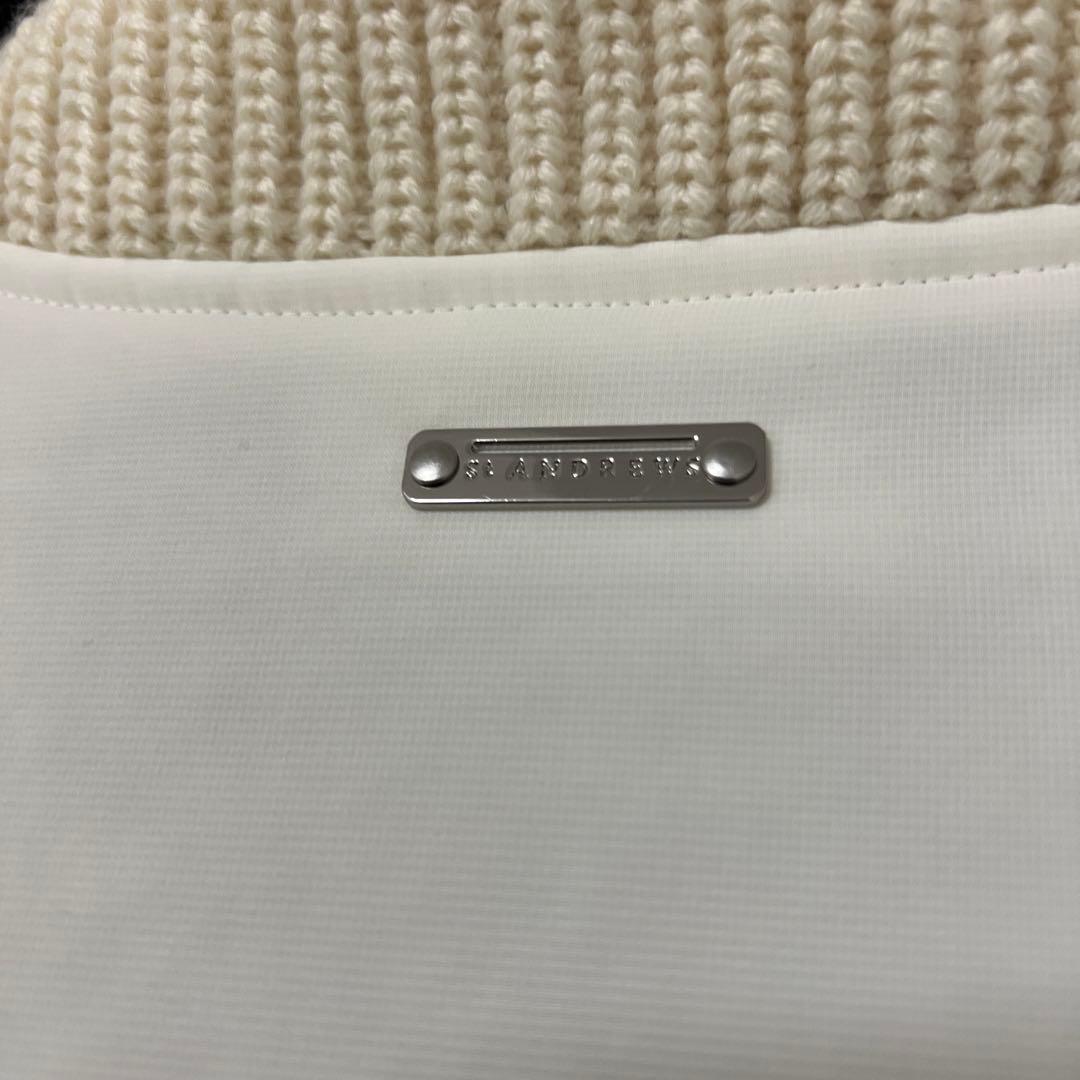 セントアンドリュース・中綿キルト袖ニットブルゾン