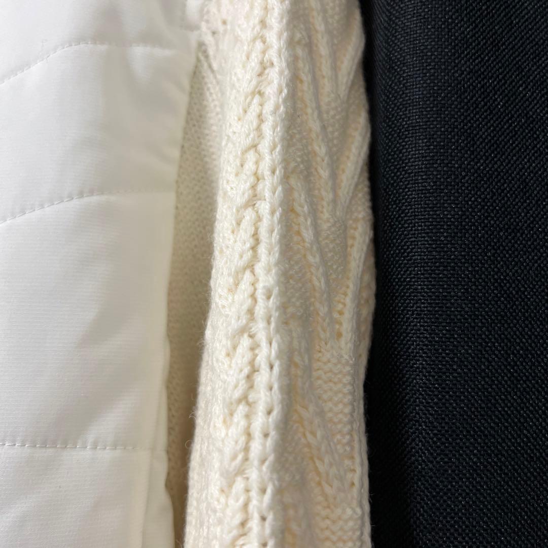 セントアンドリュース・中綿キルト袖ニットブルゾン