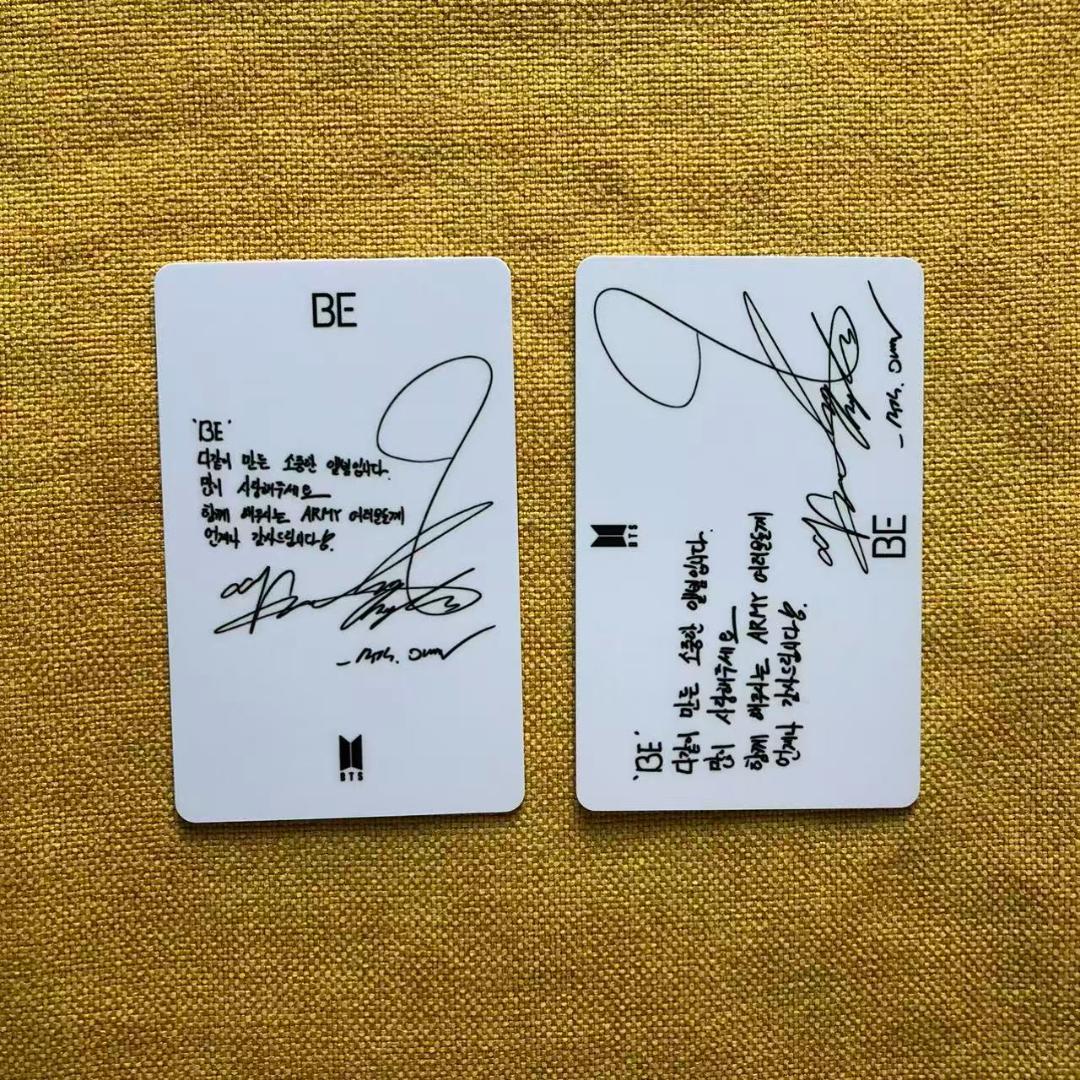 BTS BE Deluxe 韓国限定 未公開 ラキドロ ジミン トレカ 2枚