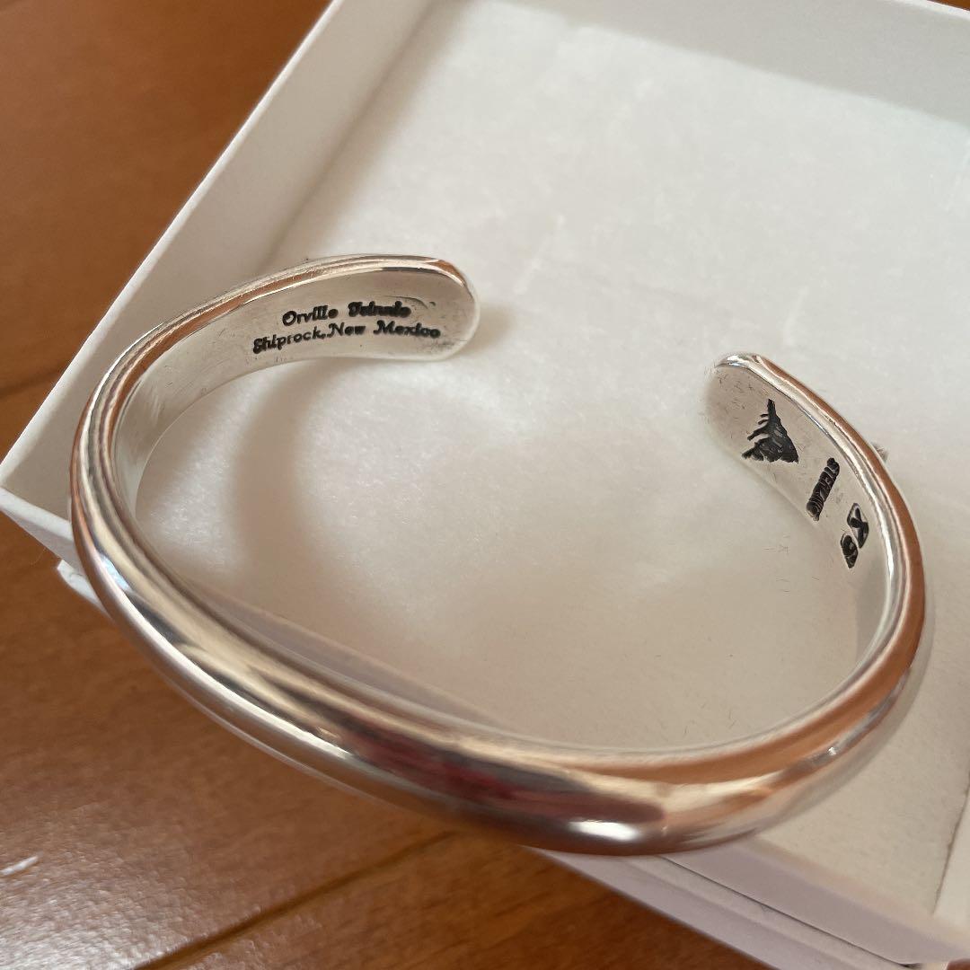 美品☆Orville Tsinnie:シルバーバングル XS ロンハーマン